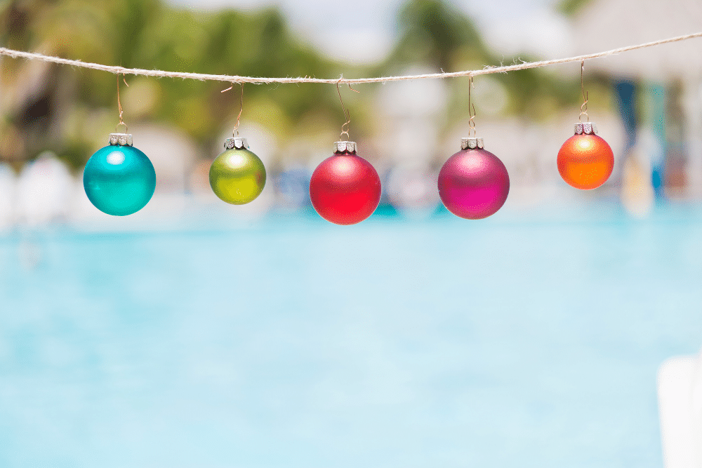 Christmas Pool Decorations for the Holidays